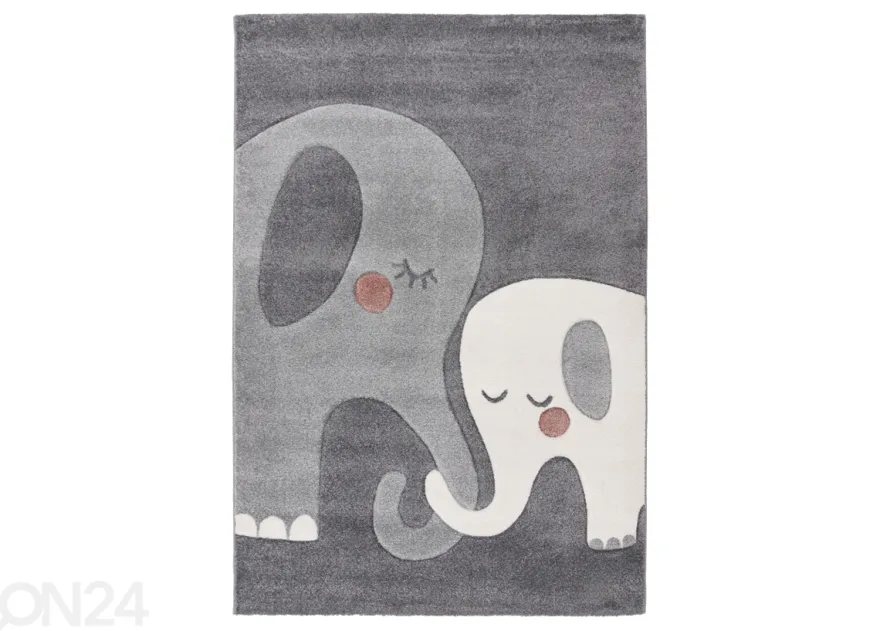 Lastenhuoneen matto Happy 301, harmaa, 120x170 cm