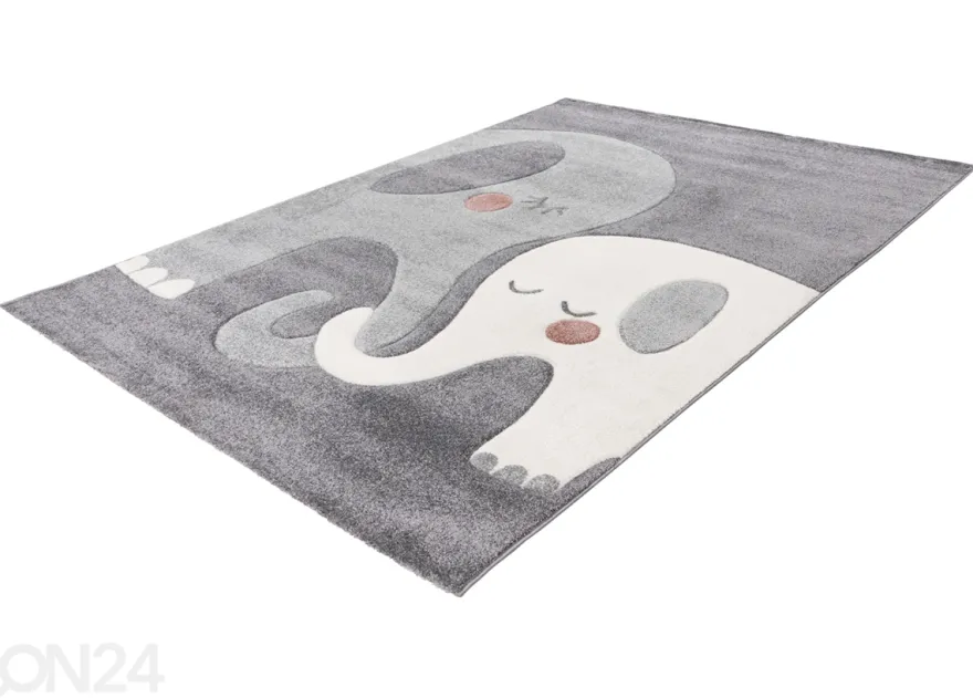 Lastenhuoneen matto Happy 301, harmaa, 120x170 cm