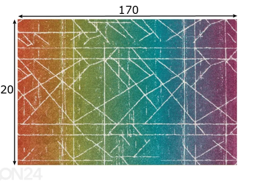 Lastenhuoneen matto Play 43PMP 120x170 cm