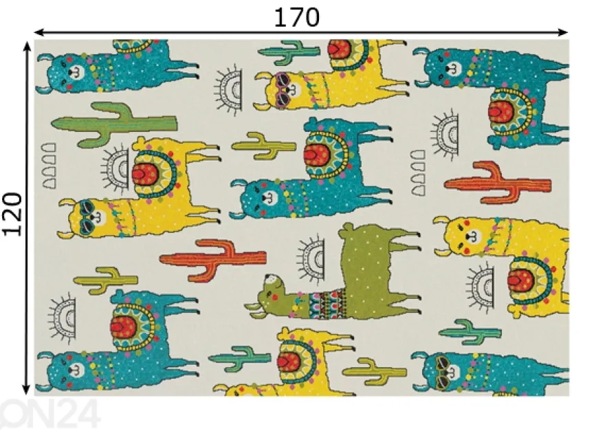 Lastenhuoneen matto Play 51VMV 120x170 cm