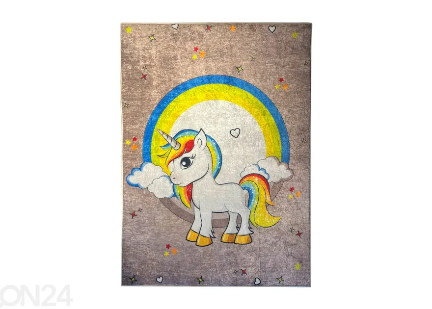 Lastenhuoneen matto Unicorn 100x150 cm