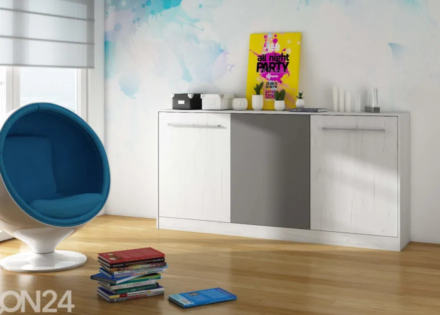 Lasten kaappisänky Mac 90x200 cm
