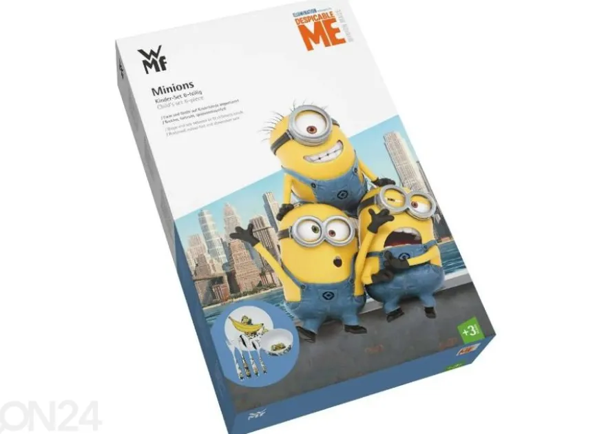 Lasten ruokailusetti WMF Minions 6-osainen
