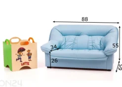 Lasten sohva Mini Spencer + lelulaatikko Lotte