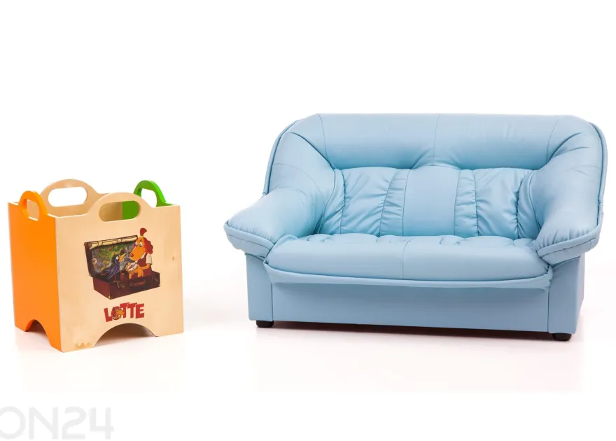 Lasten sohva Mini Spencer + lelulaatikko Lotte