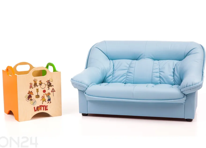 Lasten sohva Mini Spencer + lelulaatikko Lotte