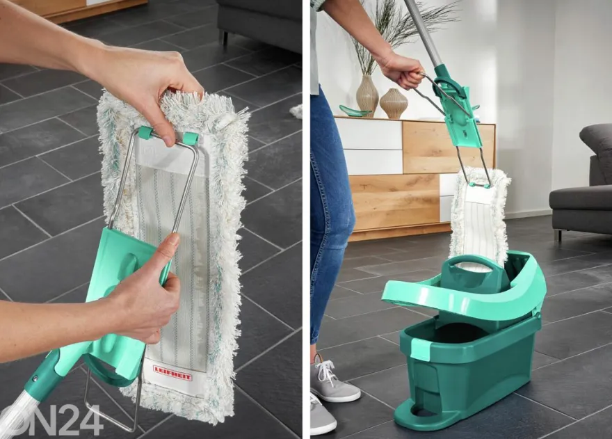Lattianpesin Profi XL Cottonplus teleskooppivarrella Leifheit
