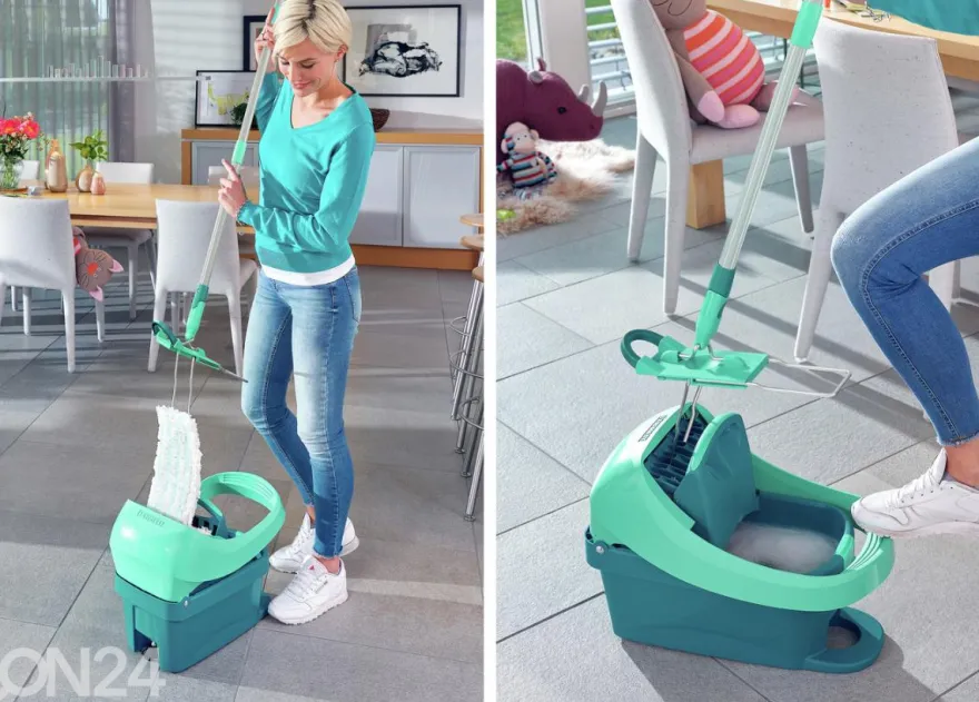 Lattianpuhdistussetti moppipuristinsangolla Leifheit Profi XL