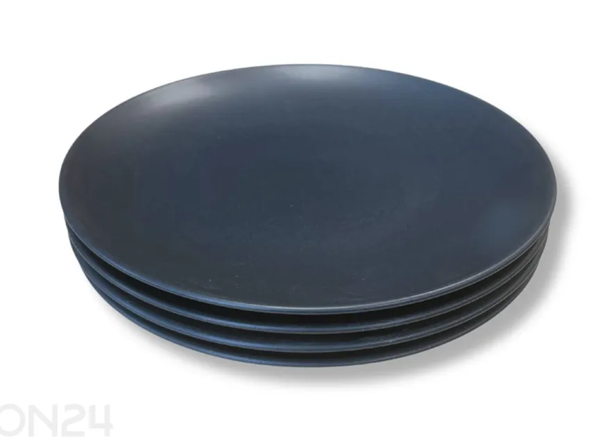 Lautaset, tumma grafiitti, 4 kpl
