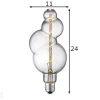 LED-lamppu Bubble, E27, 4W