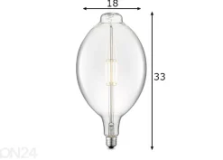 LED-lamppu Carbon, E27, 4W