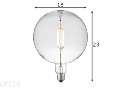 LED lamppu Carbon, E27, 4W