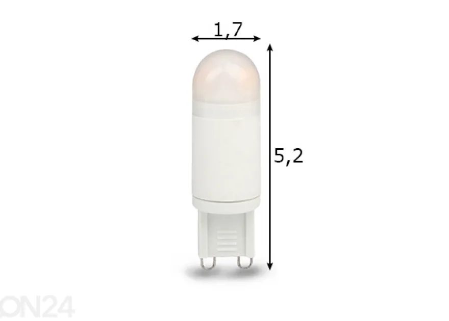 LED-lamppu Cylinder, G9, 3,2W