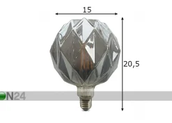 LED-lamppu Deco Smoke, E27, 4W