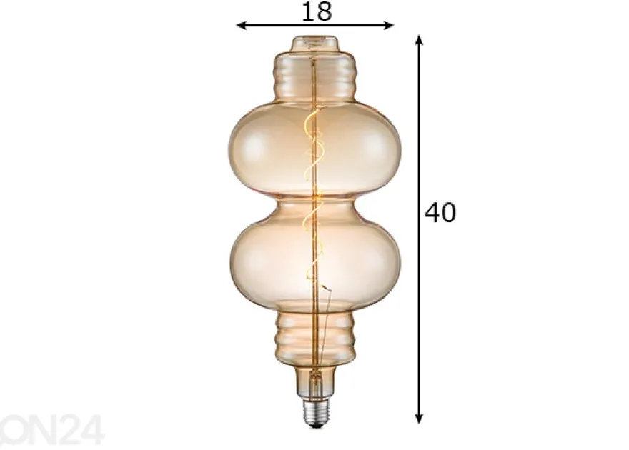 LED-lamppu Diabolo, E27, 4W