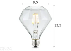 LED-lamppu Diamond, E27, 4W