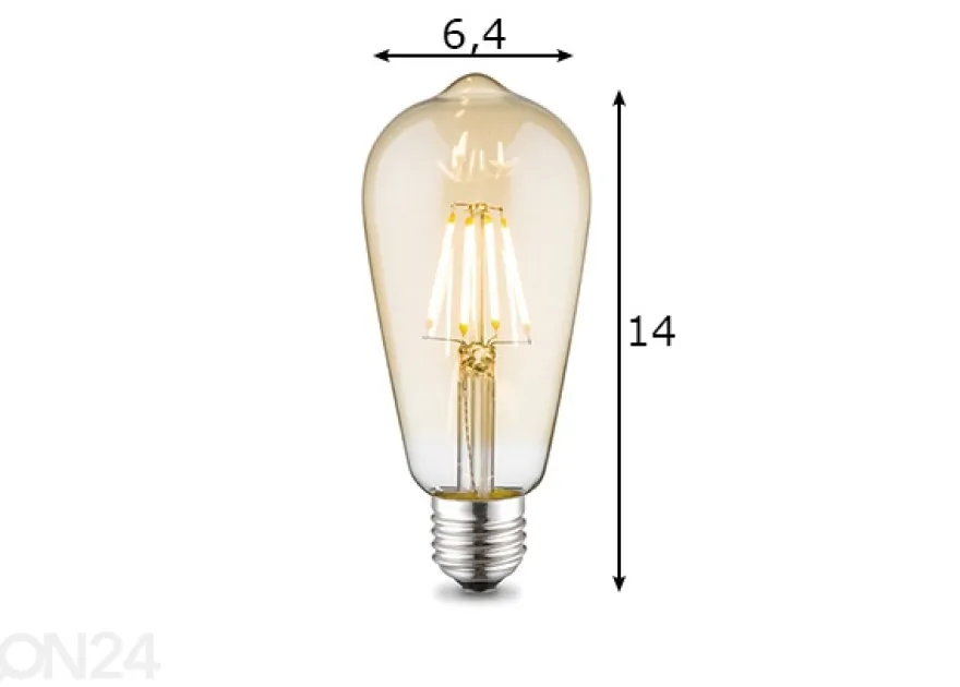 LED-lamppu Drop, E27, 6W
