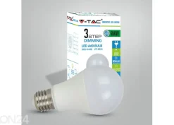 LED lamppu E27 A60 9 W, 3 kpl