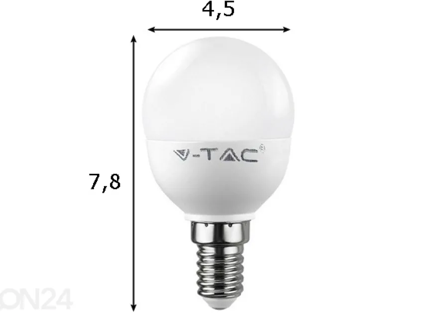 LED lamppu E14 4 W 3 kpl