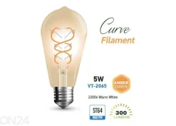LED lamppu hehkulangalla E27 5 W