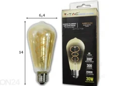 LED lamppu hehkulangalla E27 5 W