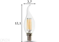 LED lamppu hehkulangalla E27 5 W E14 4 W 3 kpl