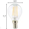 LED lamppu hehkulangalla E14 2 W 3 kpl