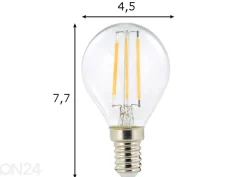 LED lamppu hehkulangalla E14 2 W 3 kpl