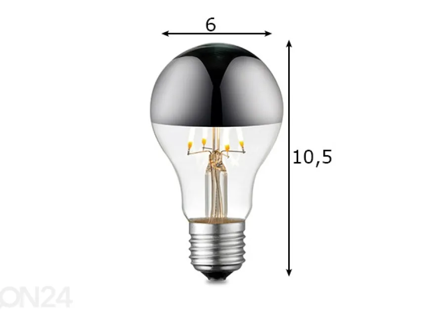 LED lamppu Mirror, E27, 4W