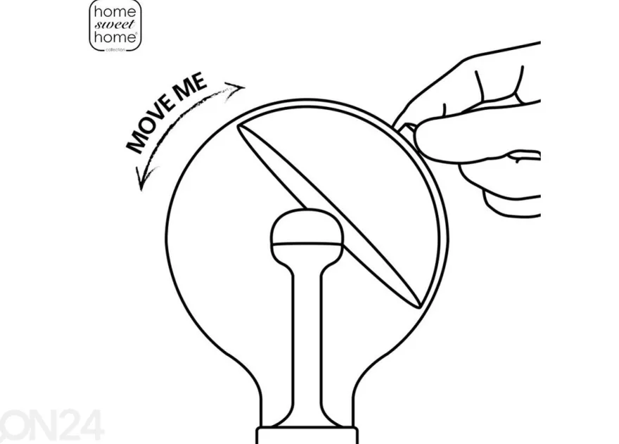 LED lamppu Move Me sphere, E27, 5,5W