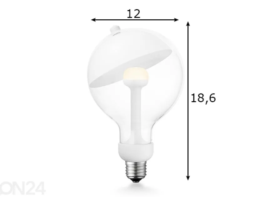 LED lamppu Move Me sphere, E27, 5,5W
