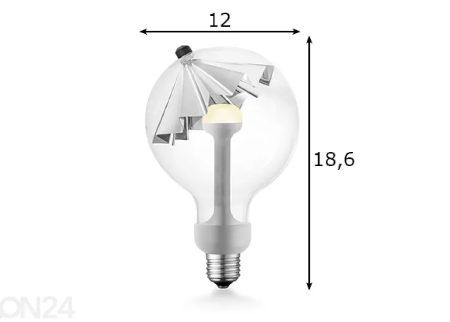 LED lamppu Move Me umbrella, E27, 5,5W