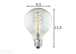 LED-lamppu Spiral, E27, 4W