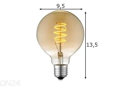 LED-lamppu Spiral, E27, 4W