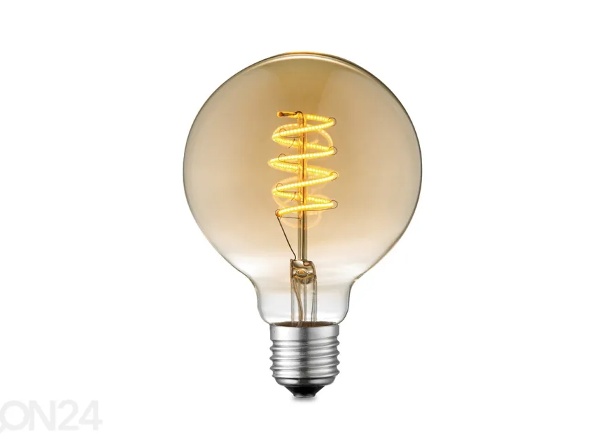 LED-lamppu Spiral, E27, 4W