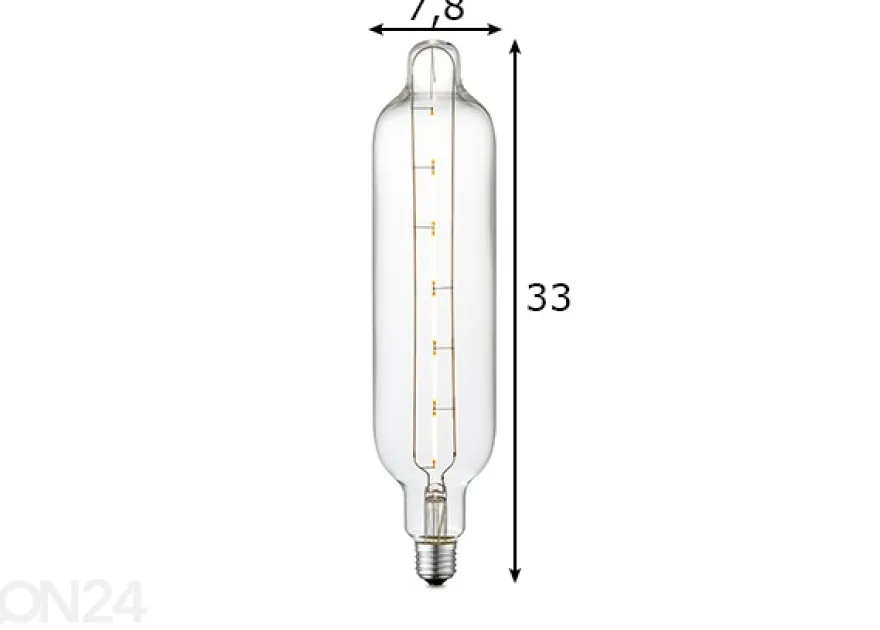 LED-lamppu Tube, E27, 5W