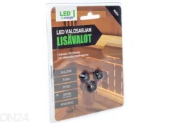 LED saunavalaisimen lisälamput 3 kpl