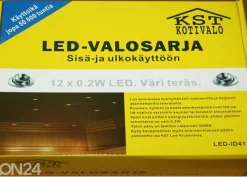 LED saunavalaisimet 12 x 0,2 W
