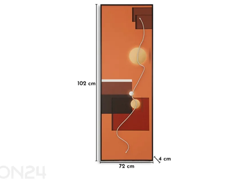 LED-taulu 50x150 cm