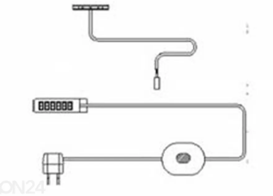 LED-valaistuksen pidike 1 kpl