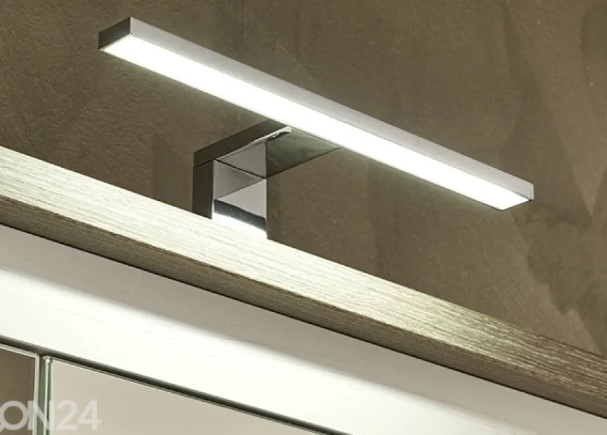 LED-valaistus 30 cm, kromi