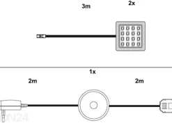 LED-valaistus hyllyn alle, 2 kpl