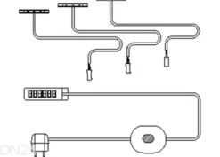 LED-valaistus hyllyn alle, 3 kpl