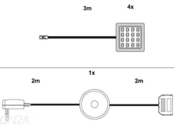 LED-valaistus hyllyn alle, 4 kpl
