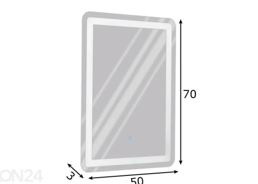LED valopeili Buenavista 1, 50x70 cm