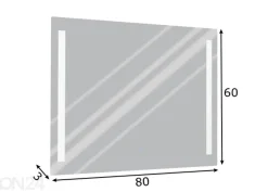 LED valopeili Buenavista, 60x80 cm