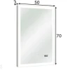 LED valopeili kellolla 22