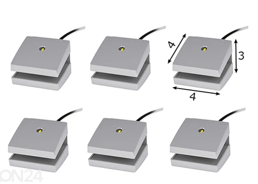 LED-valot 6 kpl