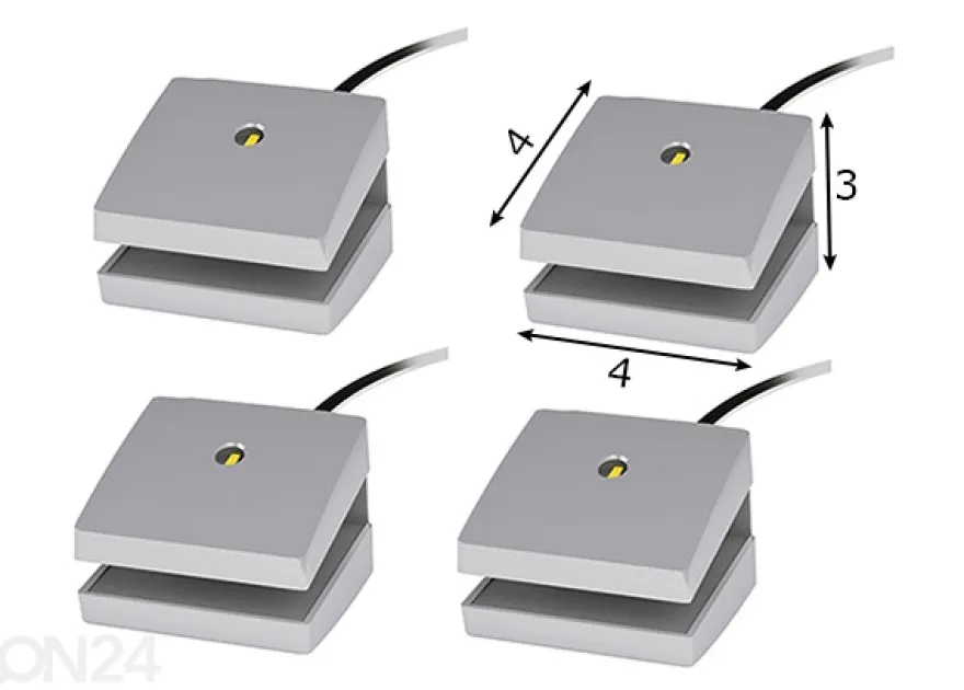 LED-valot 4 kpl