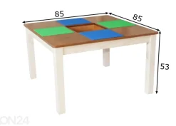 Legopöytä 85x85xh53 cm